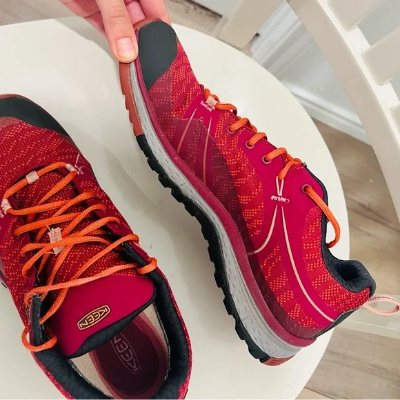 Keen Terradora Pink Orange Waterproof Low Hiking Trail Shoes Women's Sz. 10 - Picture 5 of 8
